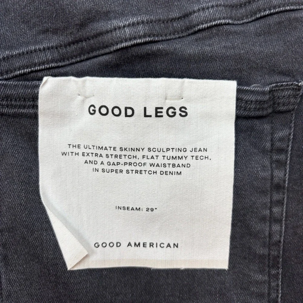GOOD AMERICAN Good Legs Black Sculpting Skinny Jeans Plus Size 28 - 32 NEW‎